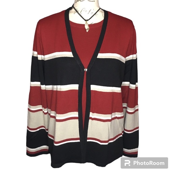 croft & barrow Sweaters - Croft & Barrow Vintage Long Sleeve Cardigan Sweater Size Large EUC